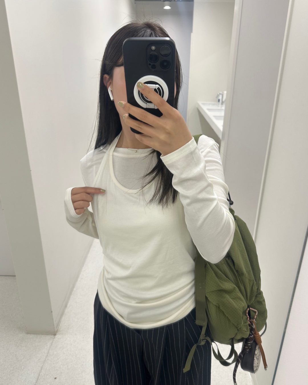 ホルターネックアンサンブルTシャツ AY1179