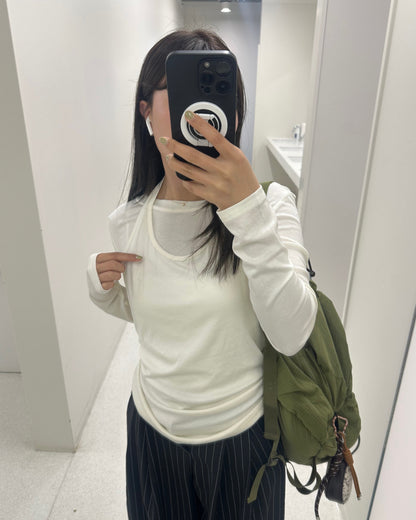 ホルターネックアンサンブルTシャツ AY1179