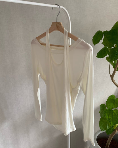 ホルターネックアンサンブルTシャツ AY1179