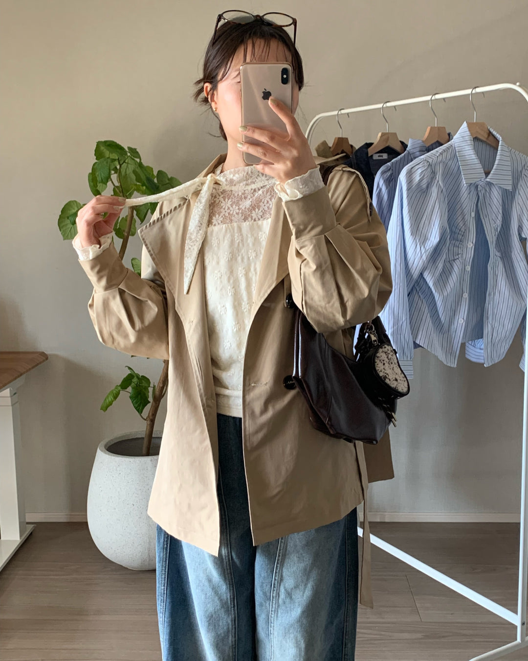 ベーシックショートトレンチコート AY1237