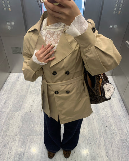 ベーシックショートトレンチコート AY1237