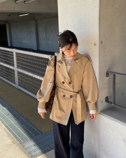 ベーシックショートトレンチコート AY1237