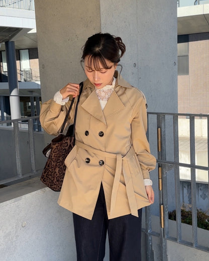 ベーシックショートトレンチコート AY1237