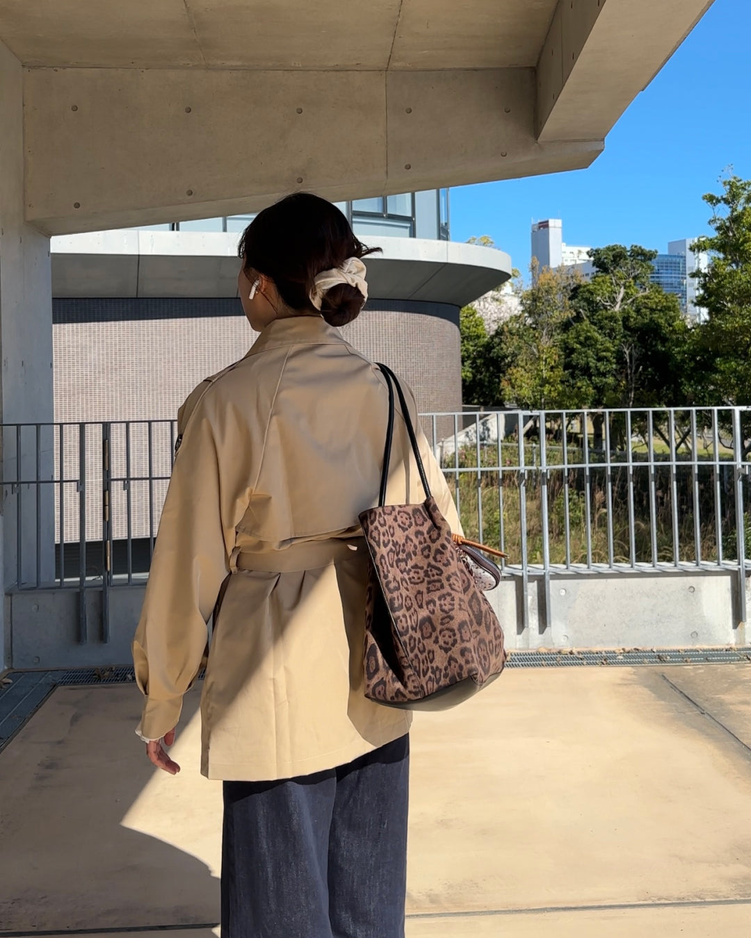 ベーシックショートトレンチコート AY1237