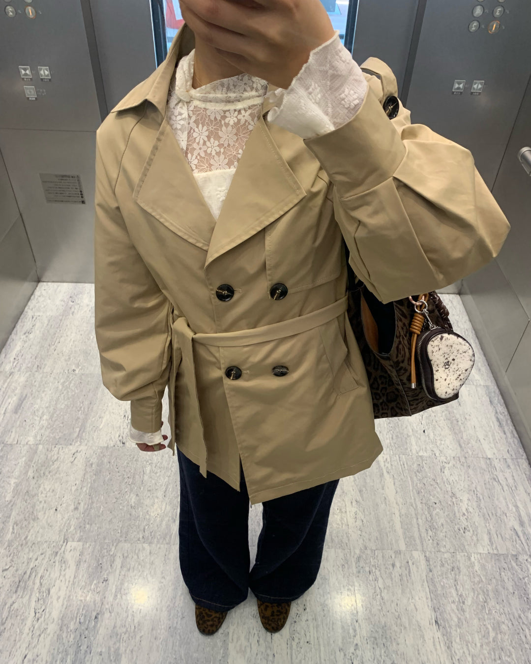 ベーシックショートトレンチコート AY1237