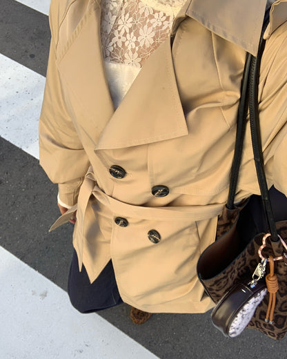 ベーシックショートトレンチコート AY1237