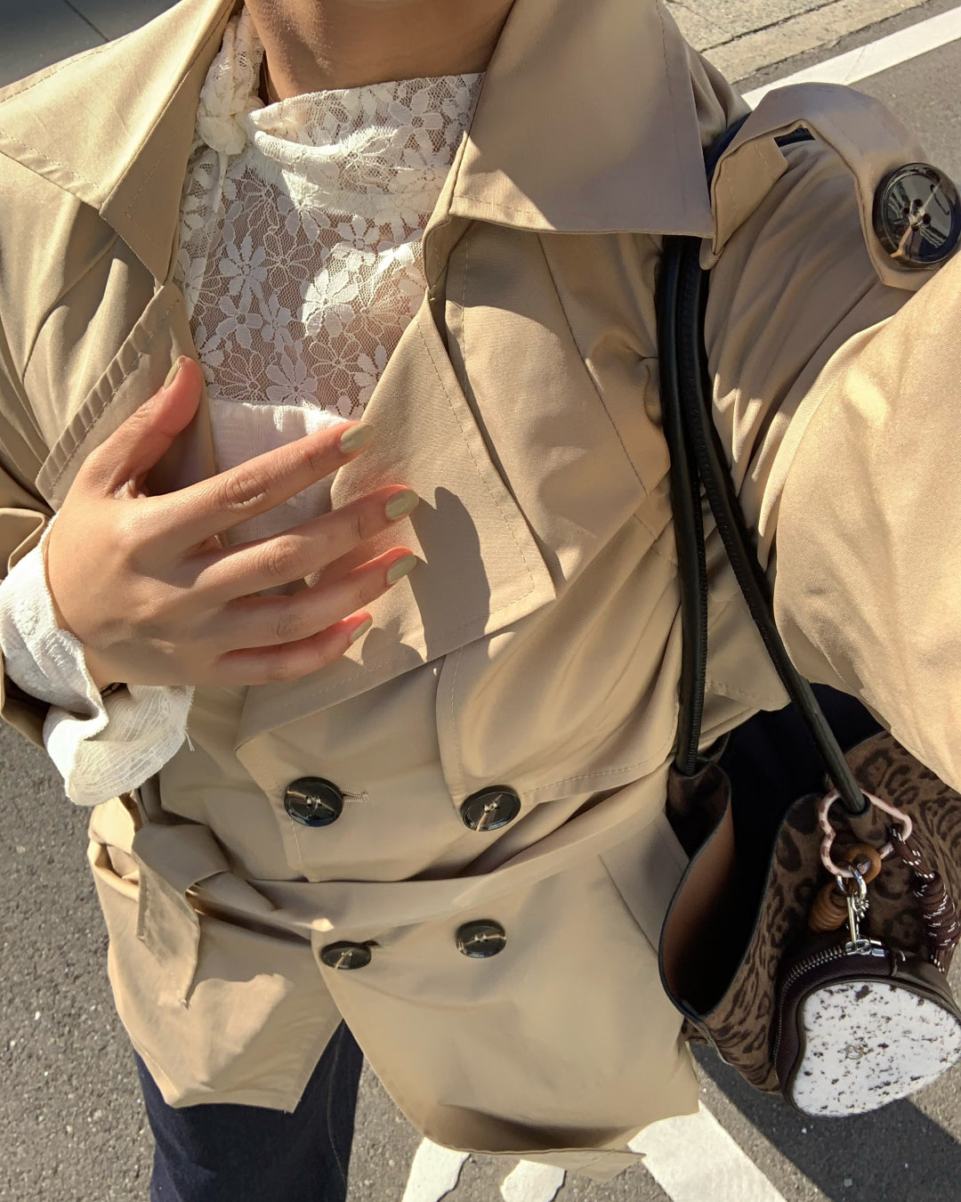 ベーシックショートトレンチコート AY1237