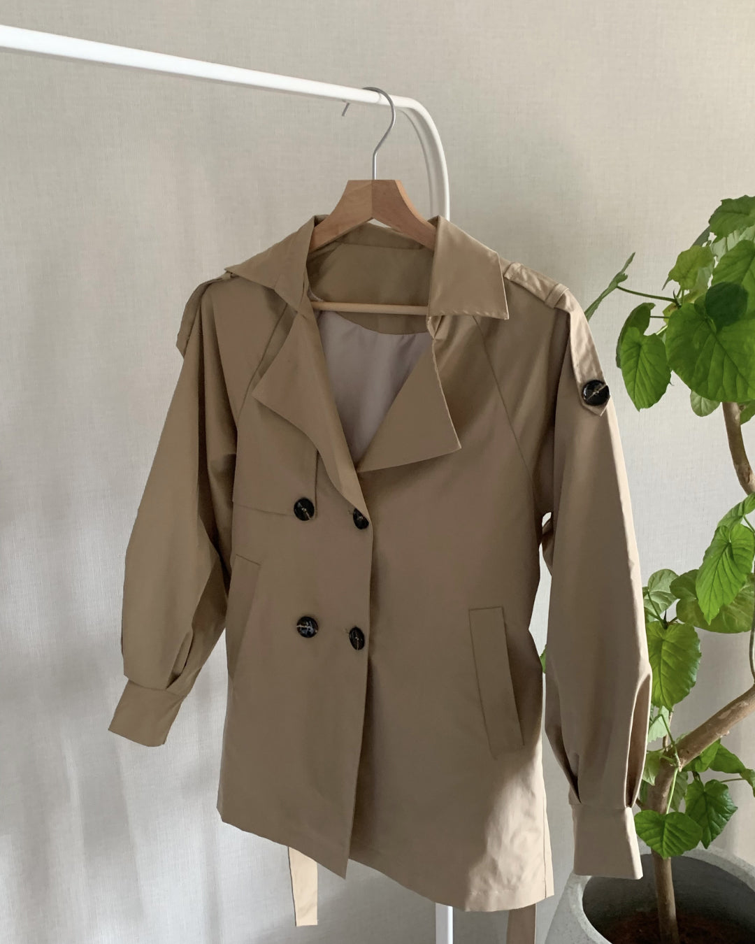 ベーシックショートトレンチコート AY1237