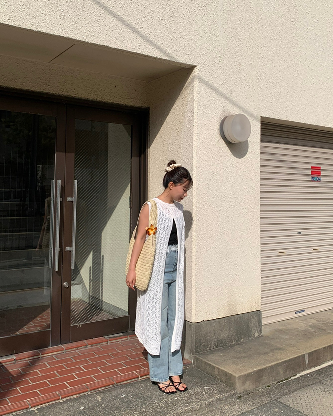 ウエストレースストーンデニムパンツ AY1279