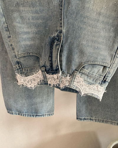 ウエストレースストーンデニムパンツ AY1279