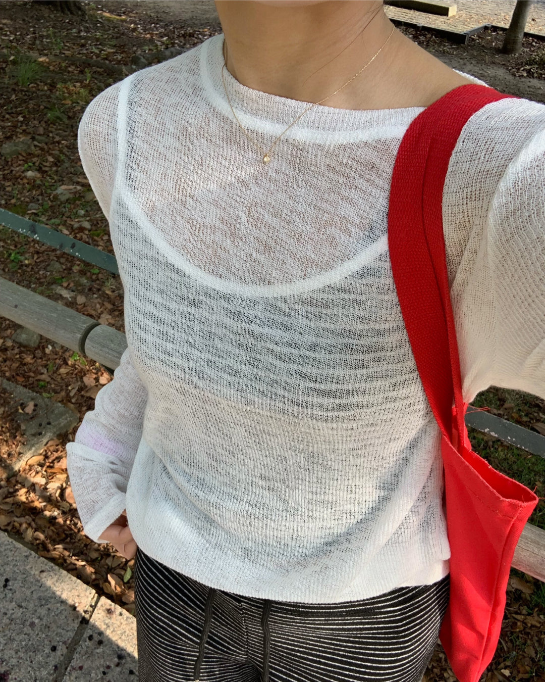 シアークルーネックTシャツ AY1282