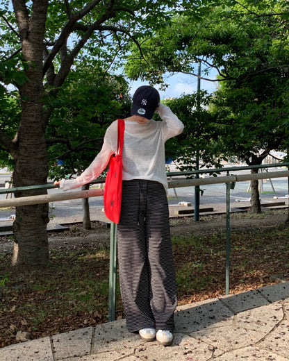 シアークルーネックTシャツ AY1282
