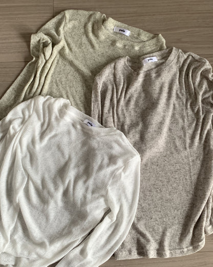 シアークルーネックTシャツ AY1282
