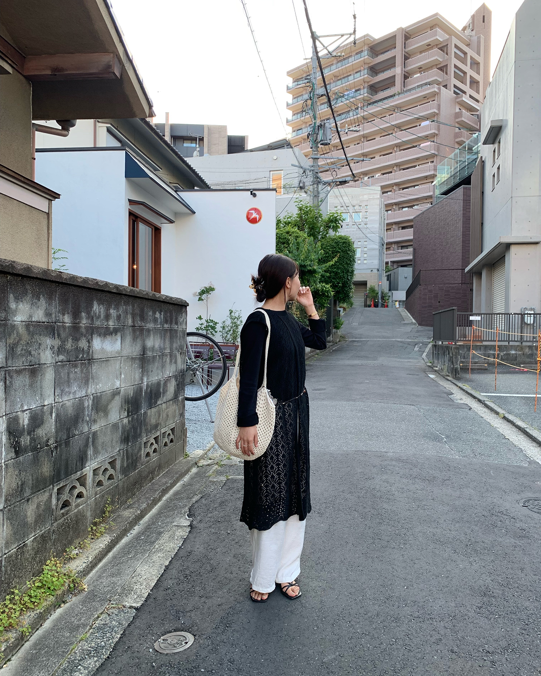 ブラウスニットベストワンピース AY1291