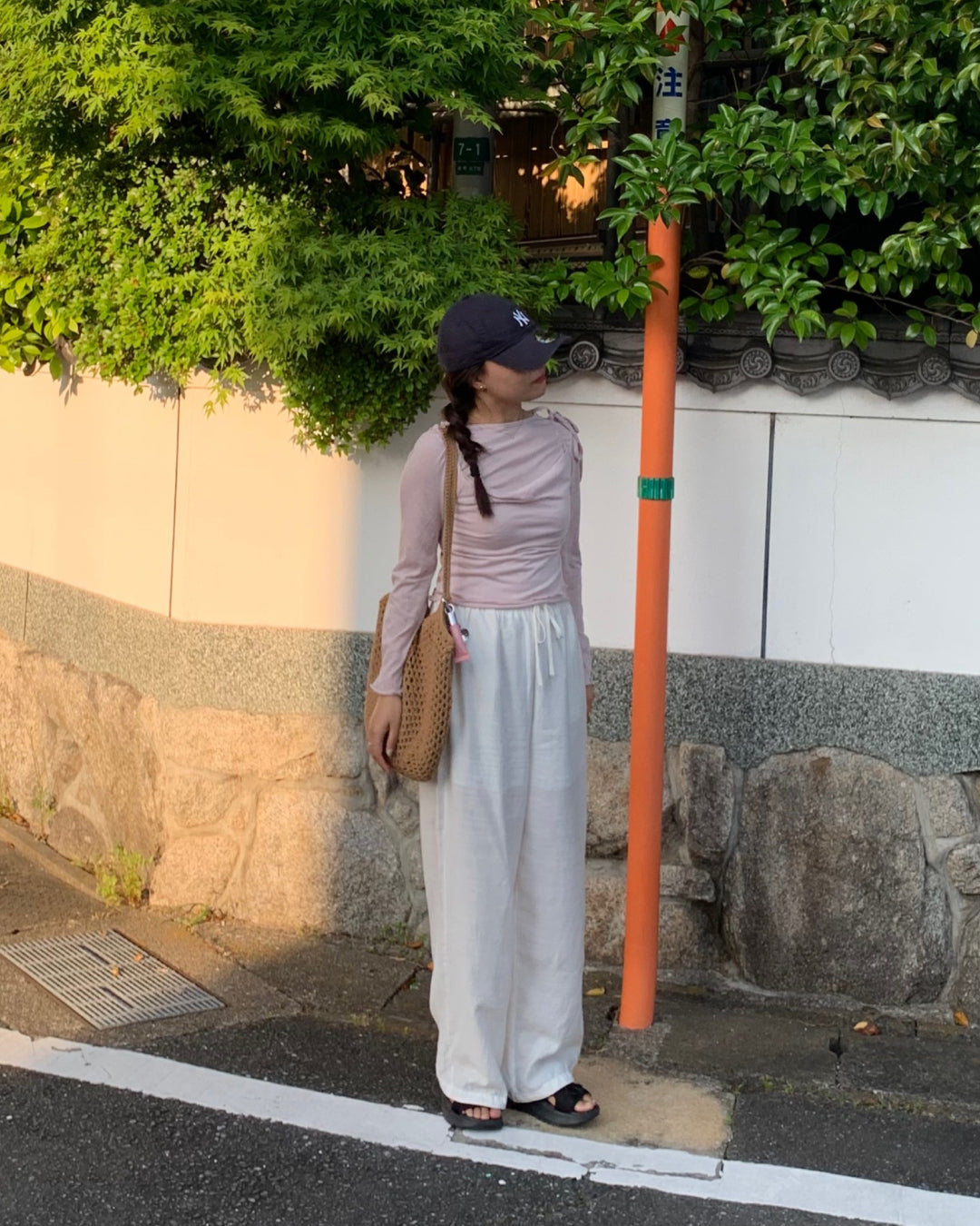 リネンワイドパンツ AY1299