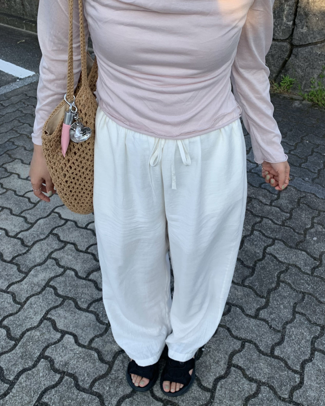 リネンワイドパンツ AY1299