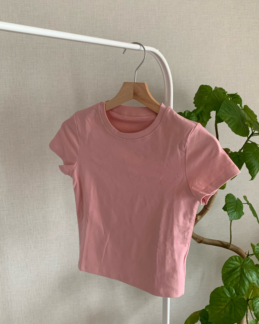 フィットクロップドTシャツ AY1309