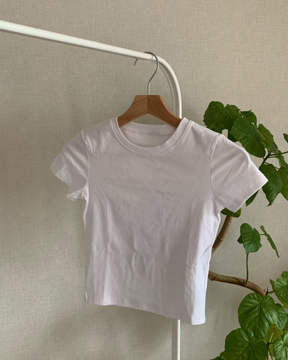 フィットクロップドTシャツ AY1309