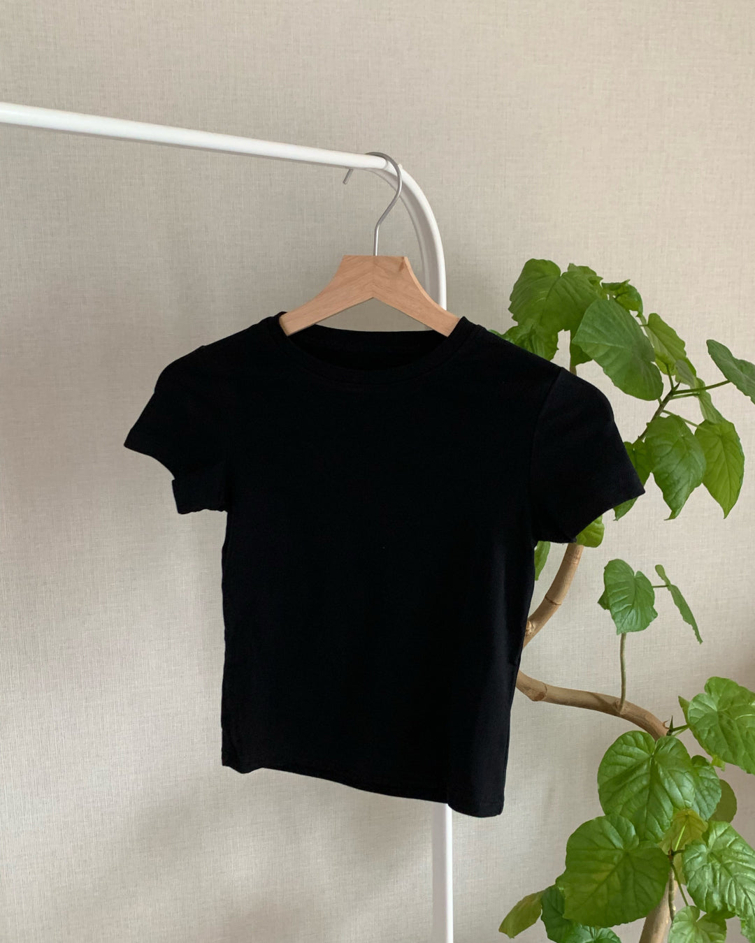 フィットクロップドTシャツ AY1309