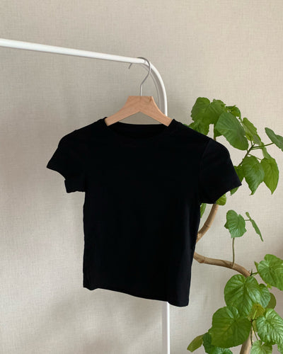 フィットクロップドTシャツ AY1309