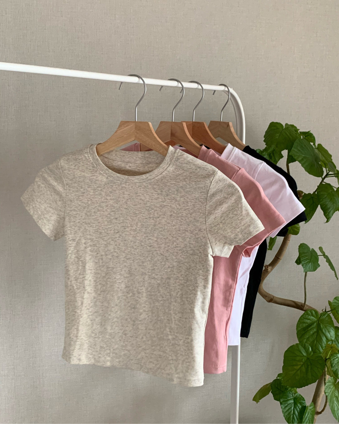 フィットクロップドTシャツ AY1309
