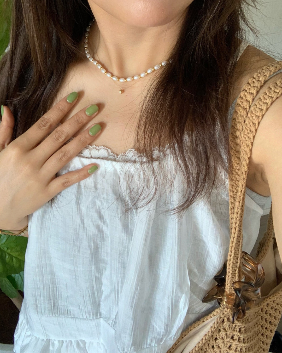 レトロパールネックレス AY1317