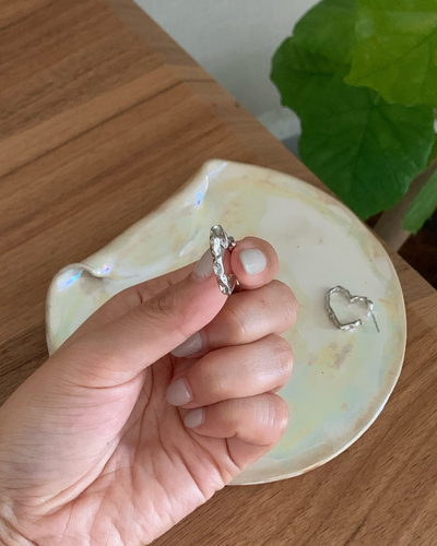 ハートフープピアス AY1319