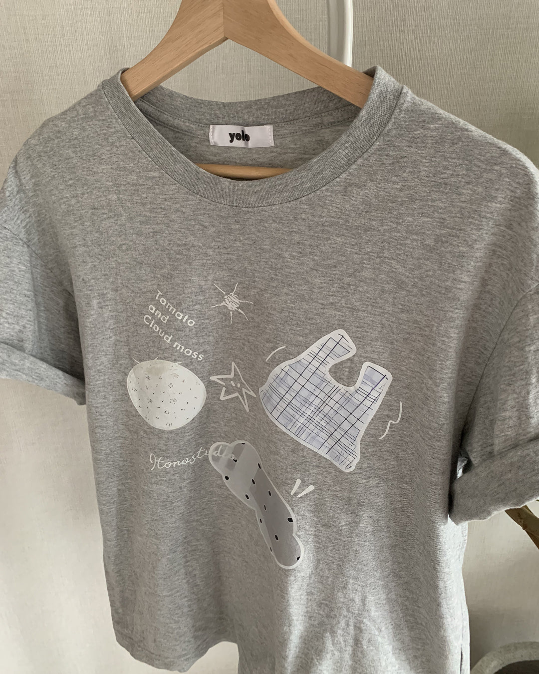 コラージュアートルーズフィットTシャツ AY1328