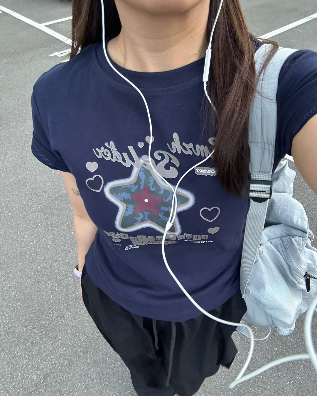スターグラフィックロゴTシャツ AY1329