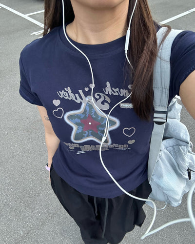 スターグラフィックロゴTシャツ AY1329