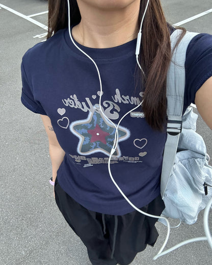 スターグラフィックロゴTシャツ AY1329