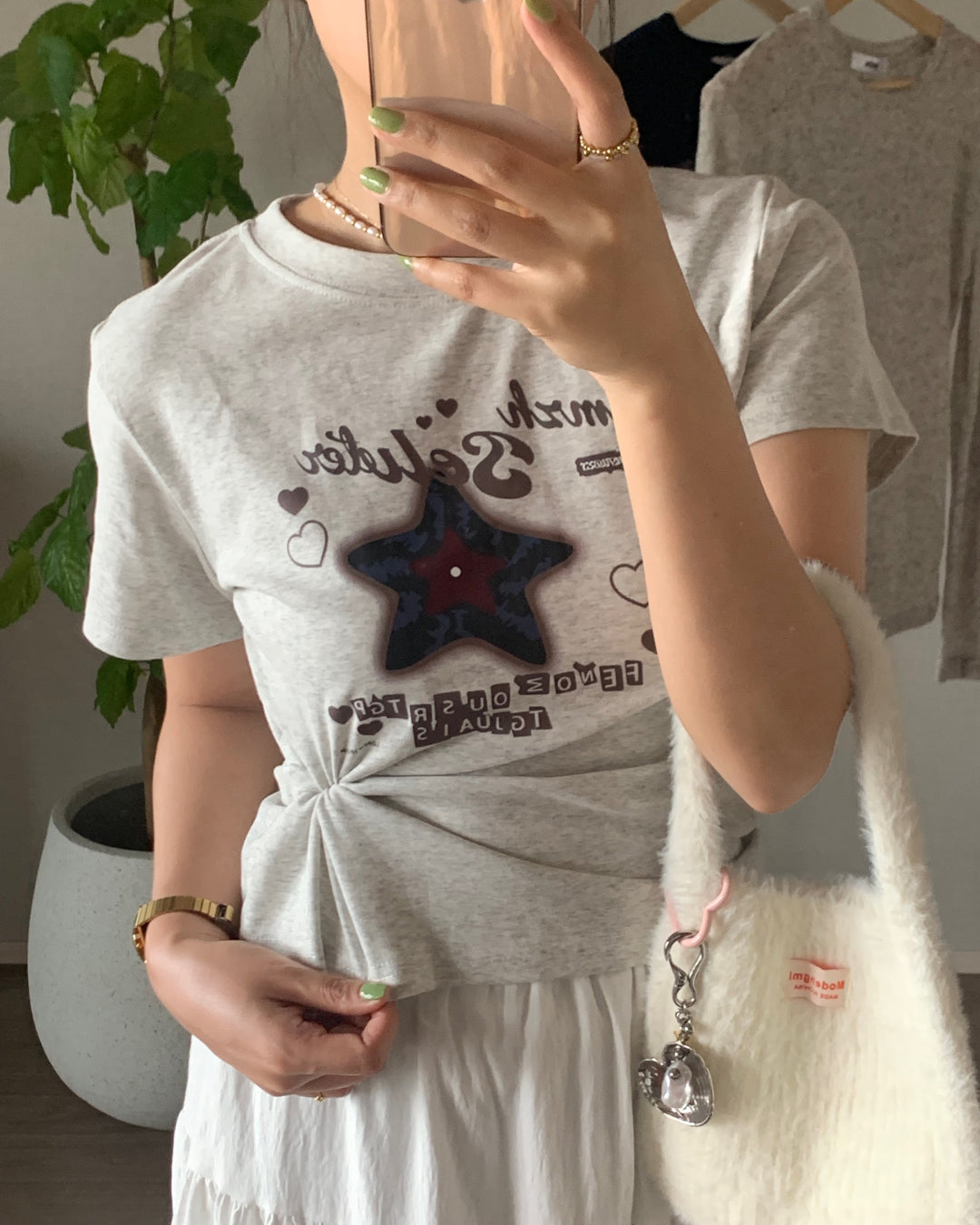 スターグラフィックロゴTシャツ AY1329