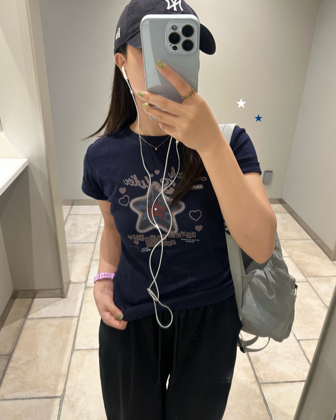 スターグラフィックロゴTシャツ AY1329