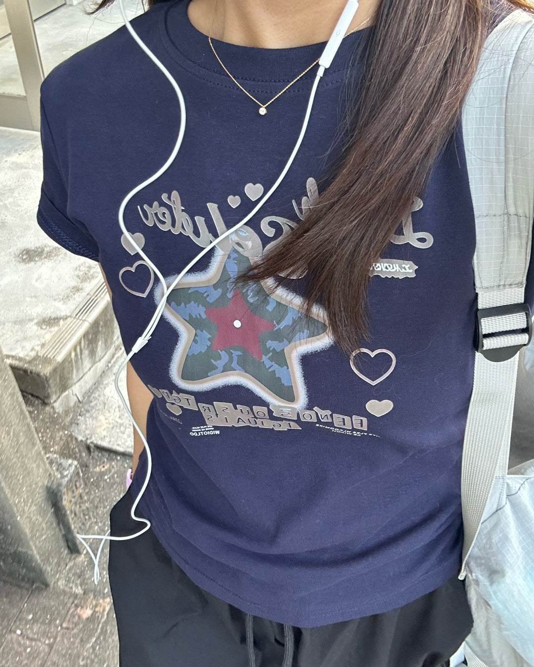 スターグラフィックロゴTシャツ AY1329