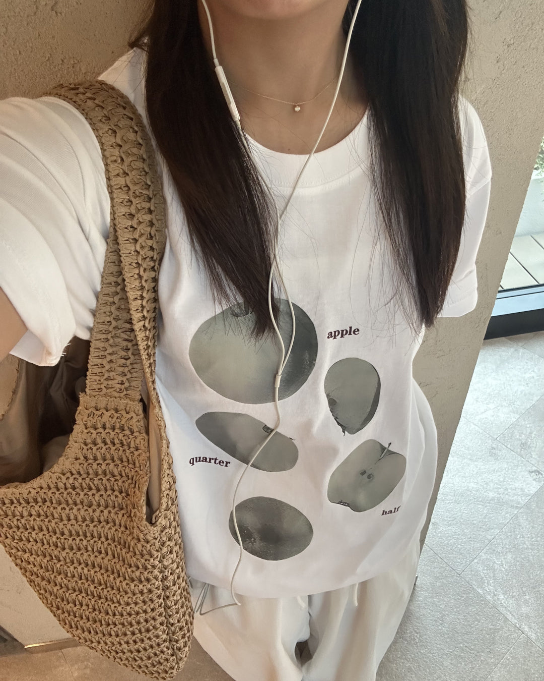 アップルスライスTシャツ AY1334
