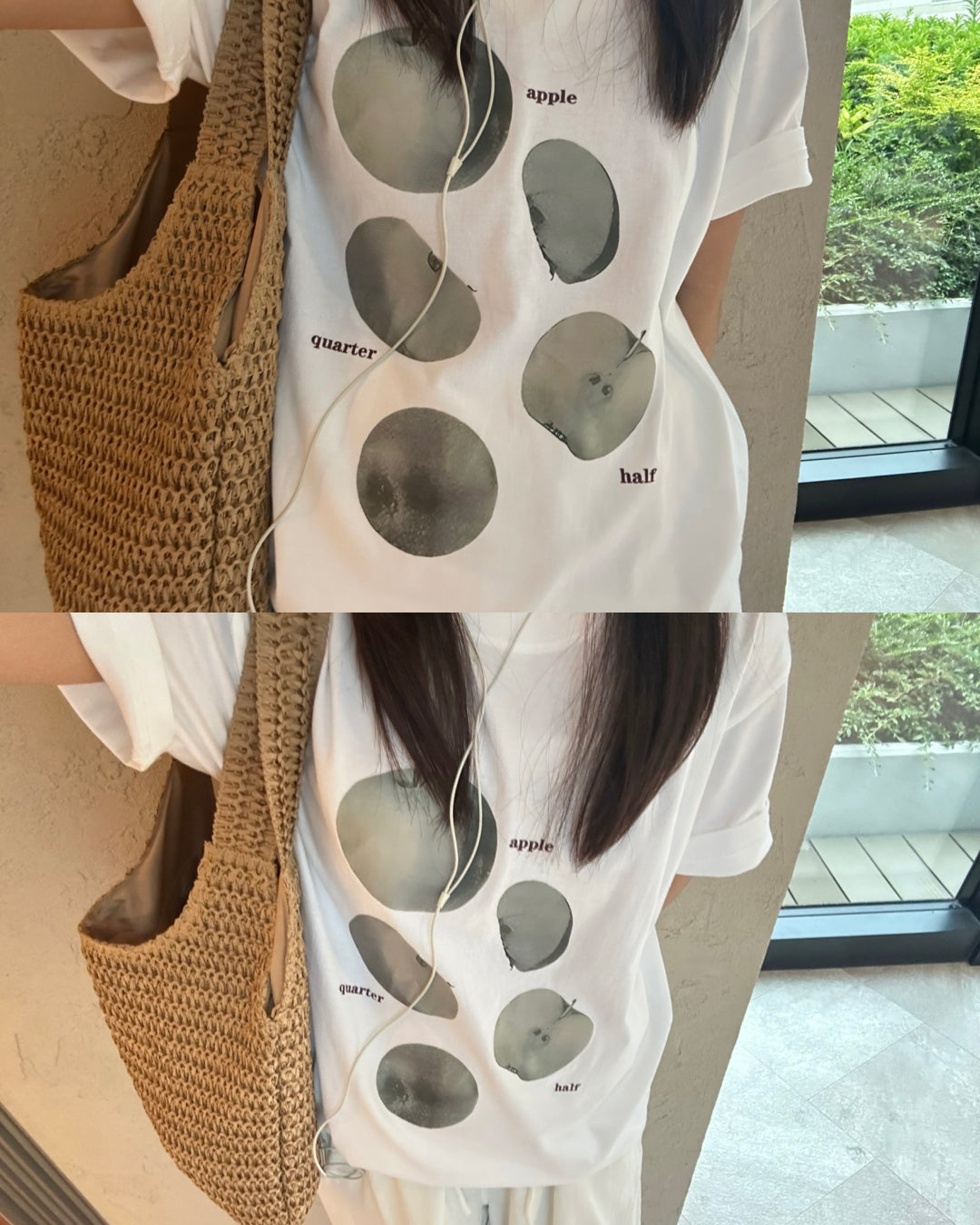 アップルスライスTシャツ AY1334