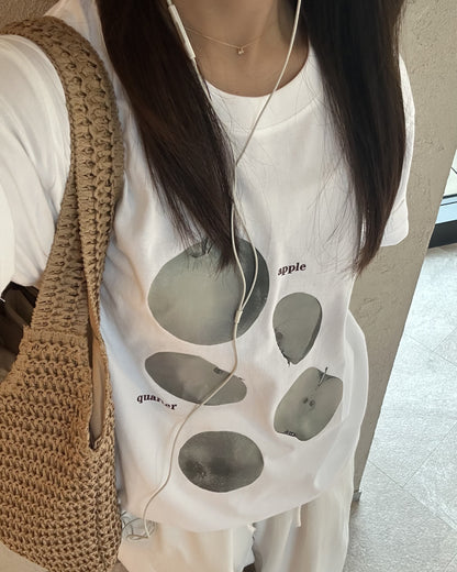 アップルスライスTシャツ AY1334