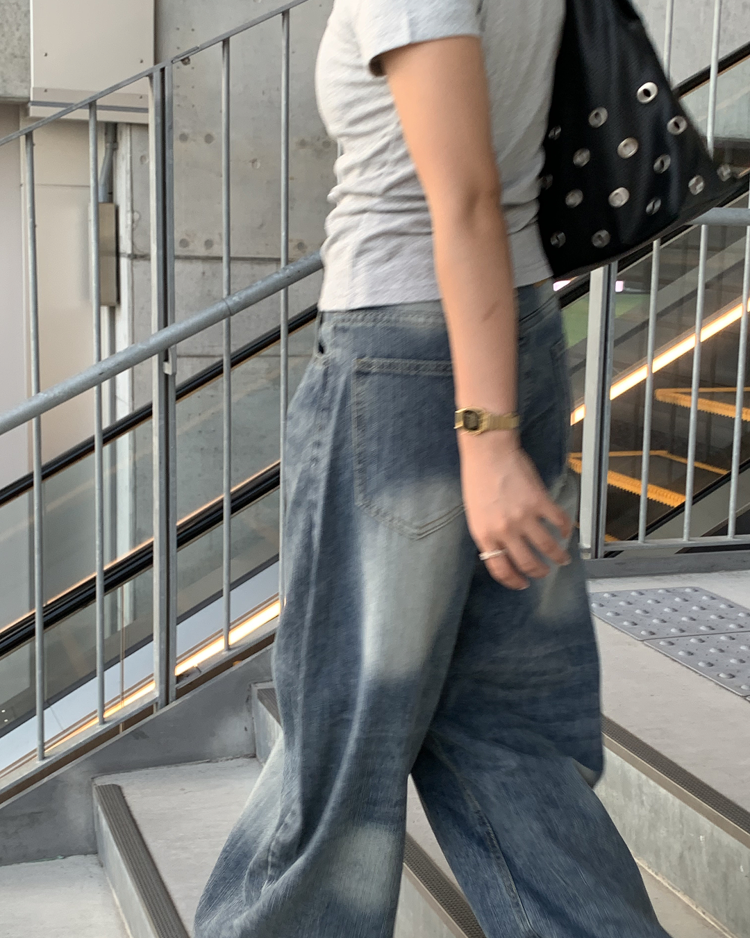 ルーズオールマッチハイウエストワイドパンツ AY1400