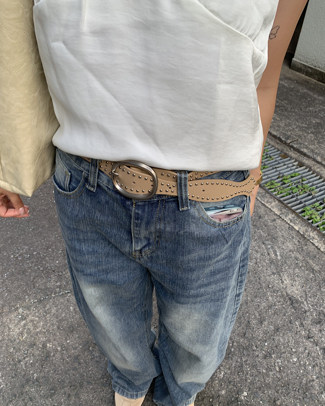 ルーズオールマッチハイウエストワイドパンツ AY1400