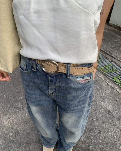ルーズオールマッチハイウエストワイドパンツ AY1400