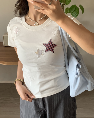 マルチスターパッチTシャツ AY1420