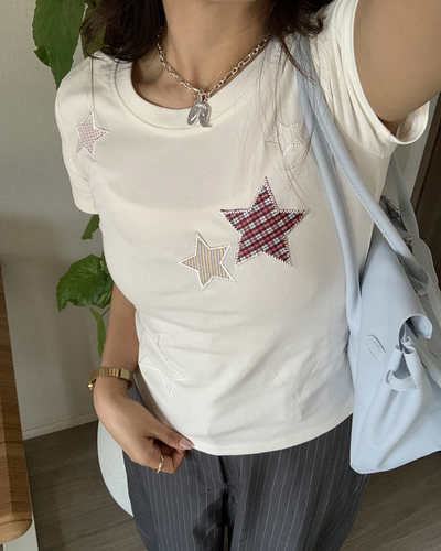マルチスターパッチTシャツ AY1420