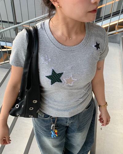 マルチスターパッチTシャツ AY1420