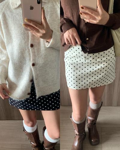 ドットミニスカート AY1490