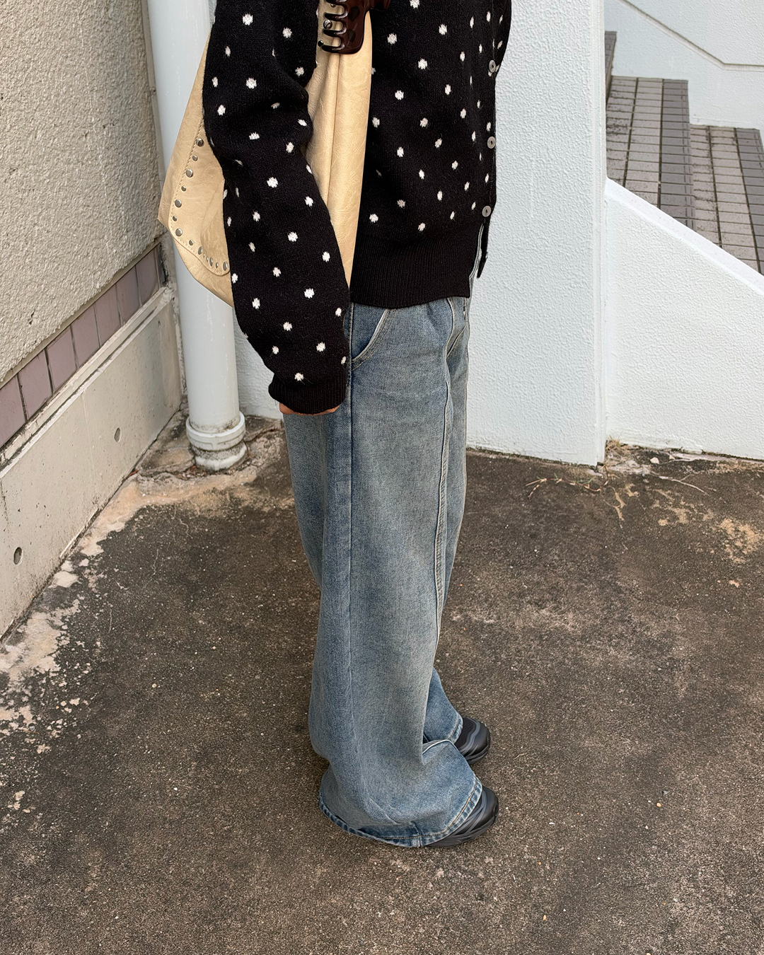 ウォッシュライクワイドデニム AY1575