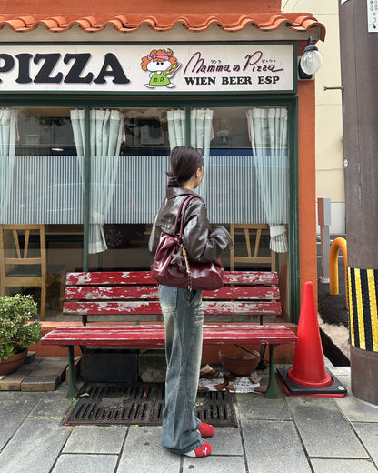 レトロウォッシュデニムパンツ AY3002