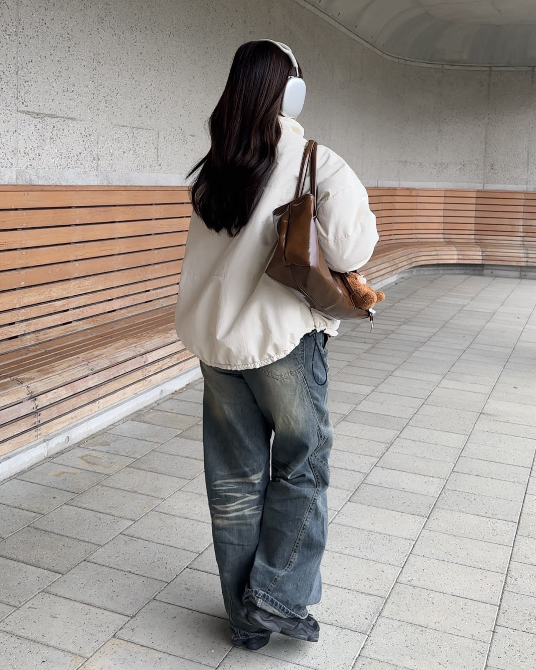 レトロウォッシュデニムパンツ AY3002