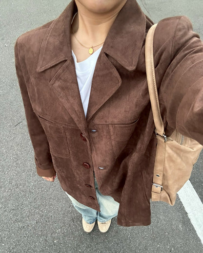 【即納】スエードミドルジャケット AY5000