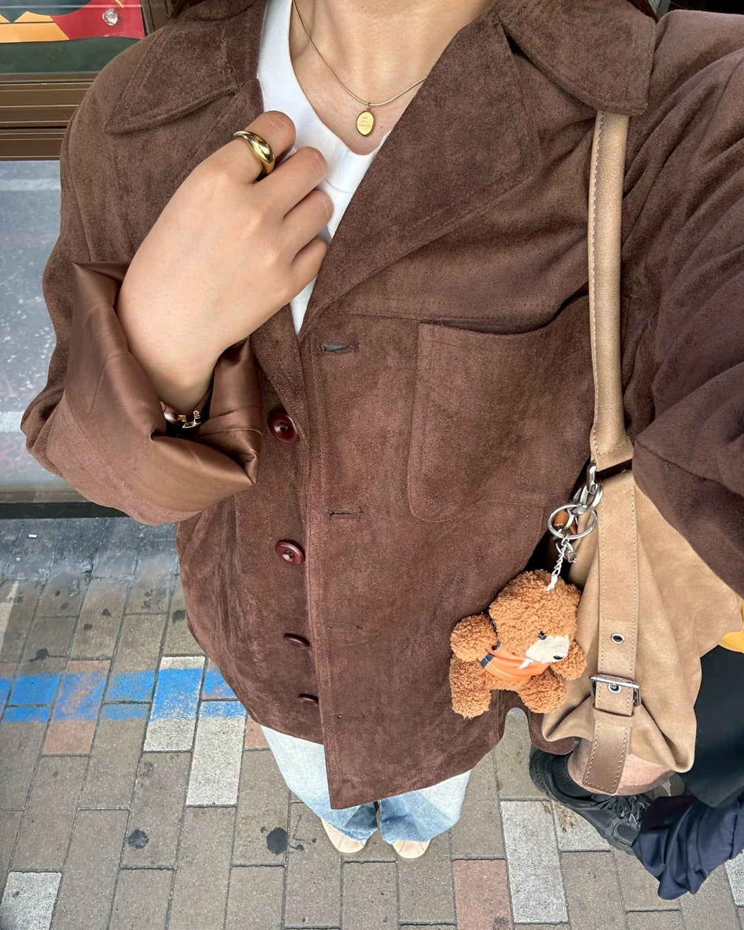 【即納】スエードミドルジャケット AY5000