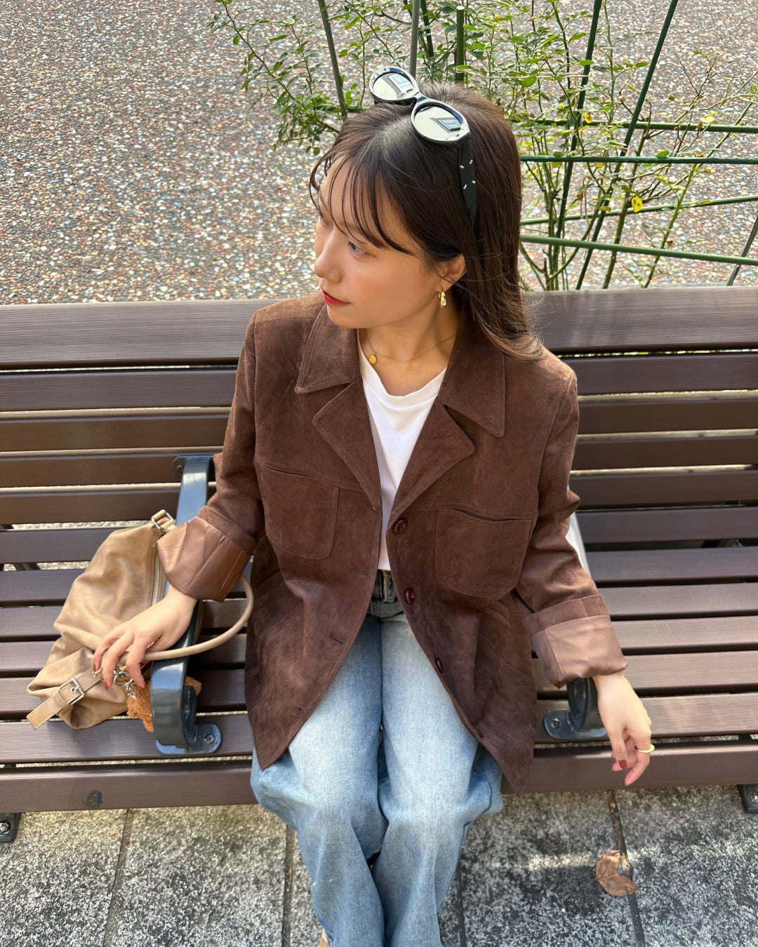 【即納】スエードミドルジャケット AY5000